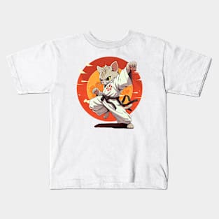 karate cat Kids T-Shirt